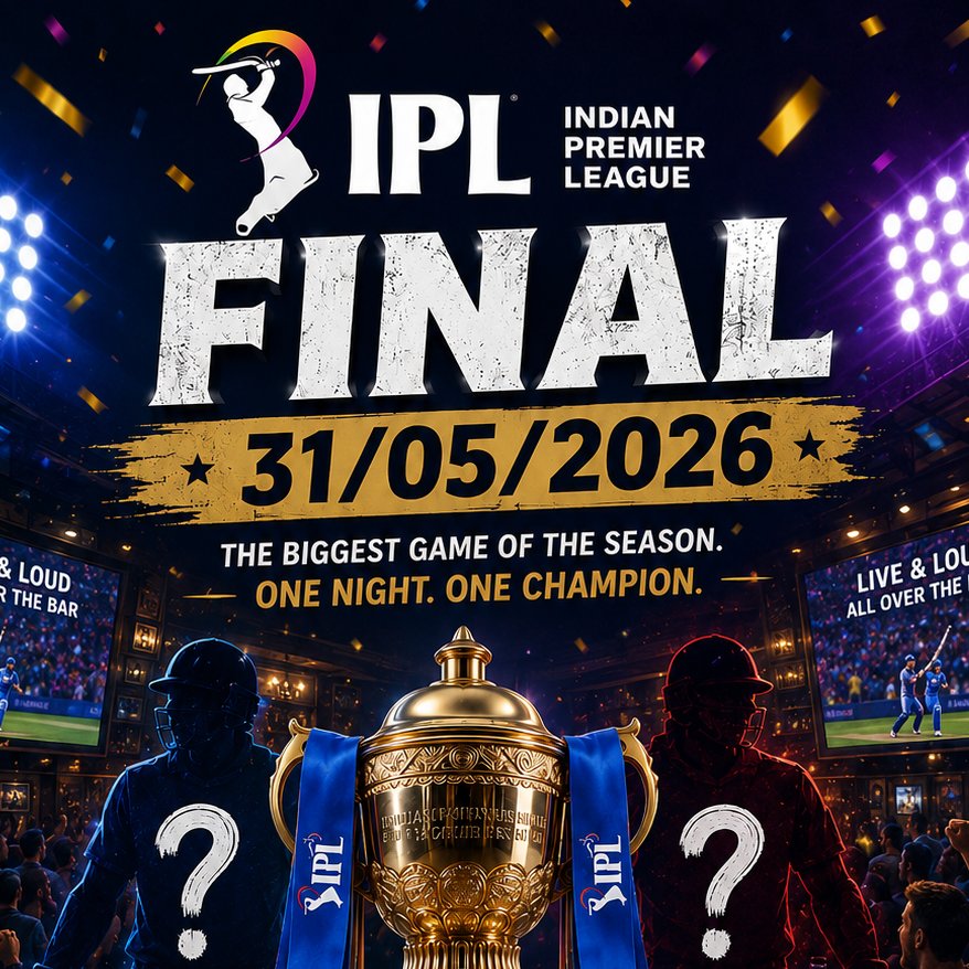 IPL Final 2026 - Upcoming Events & Tickets